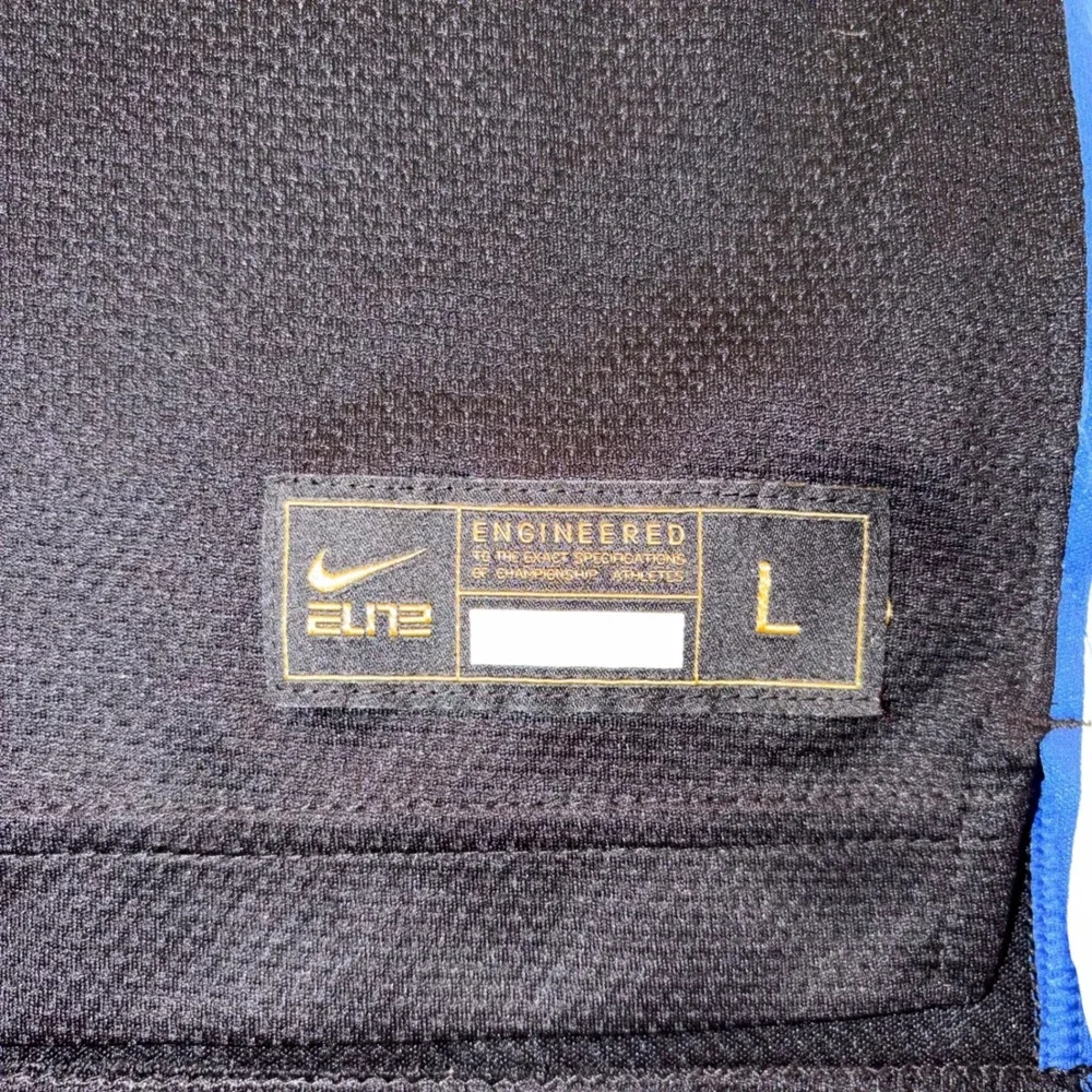 Nike Duke Blue Devils Basketball Jersey Kids Large Black Blue #1‎ Dri-FIT Elite